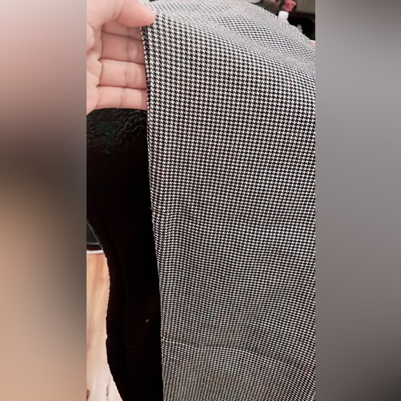 Highwaist stretchable pants printed black and white medium - Picture 3 of 5